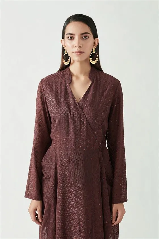 Payal Pratap   -   View with A Room  Lester Embroidered Dress with lycra tights (2pcs)