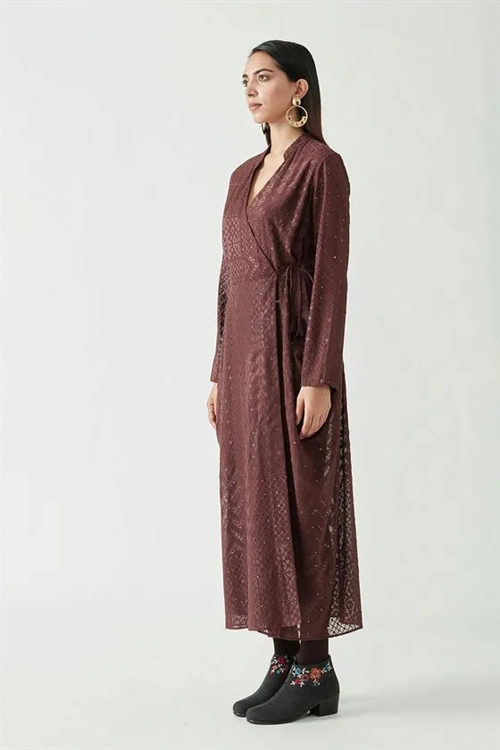 Payal Pratap   -   View with A Room  Lester Embroidered Dress with lycra tights (2pcs)