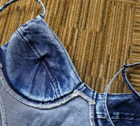 Peace Out Denim Mini Dress