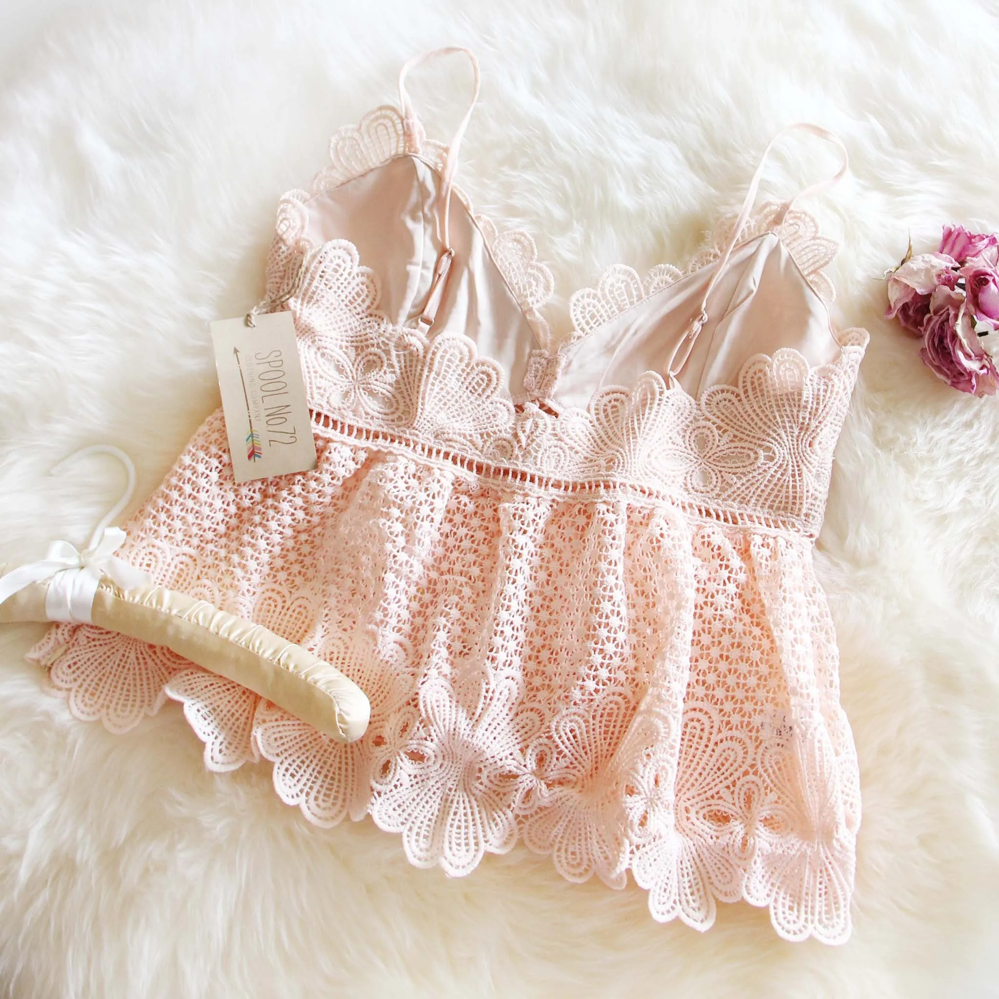 Peaches & Lace Top