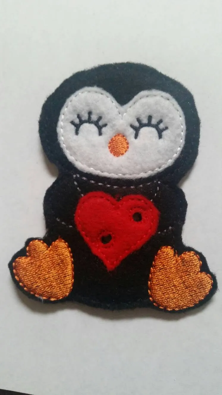 Penguin - Sucker Holder - Easter basket - Classroom Party Favor - Birthday Party Favor - Polar Animal - heart- lollipop-non food treat