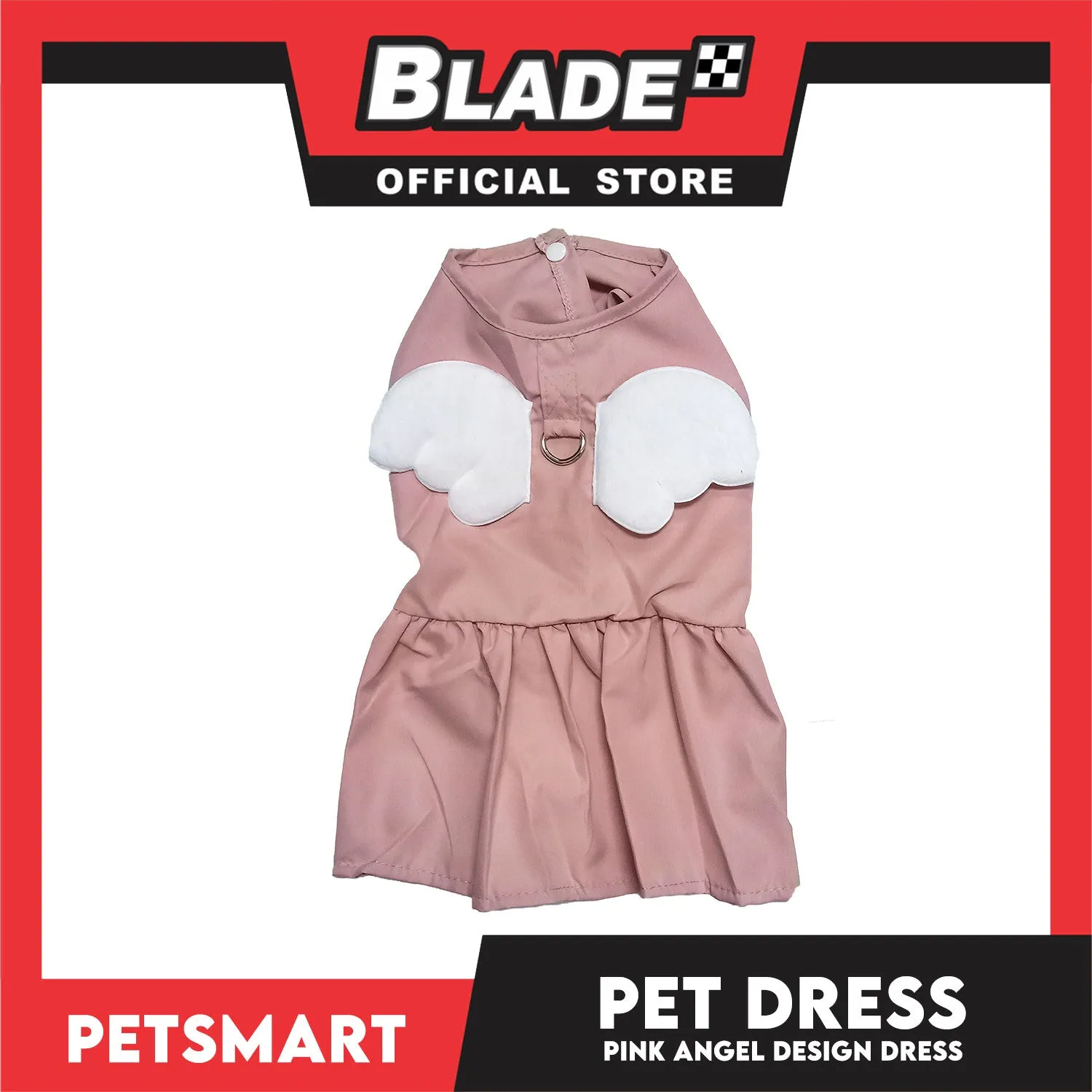 Pet Dress Pink Angel Design (Large) Pet Clothes