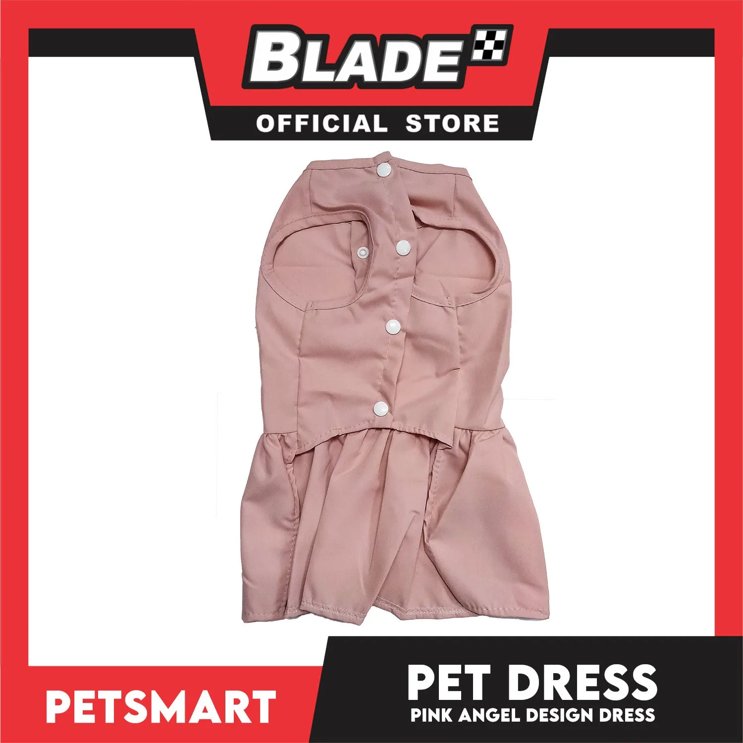 Pet Dress Pink Angel Design (Large) Pet Clothes