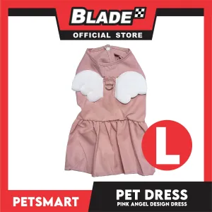 Pet Dress Pink Angel Design (Large) Pet Clothes