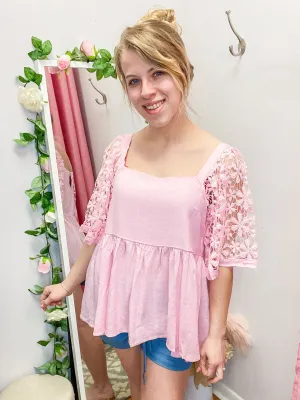 Petunia Lace Top