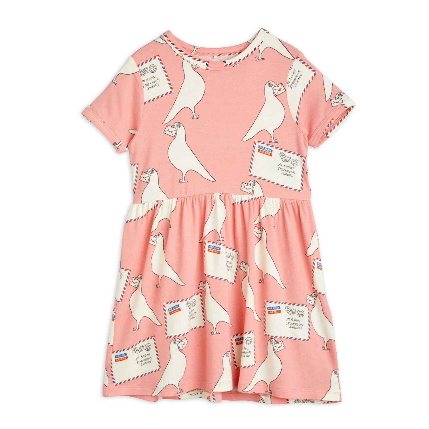 Pigeons Dress by Mini Rodini