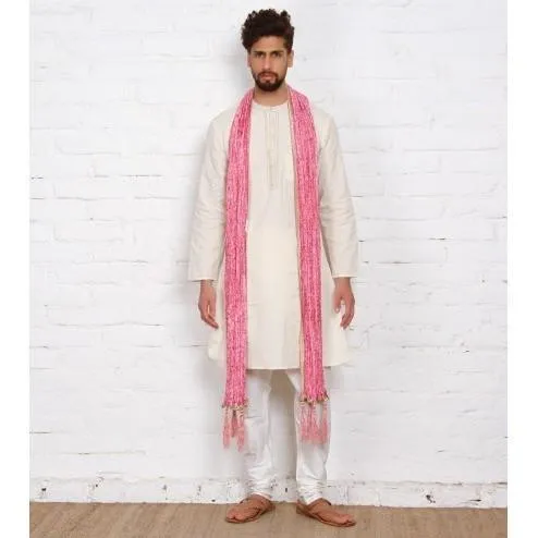 Pink Silk Blend Stole