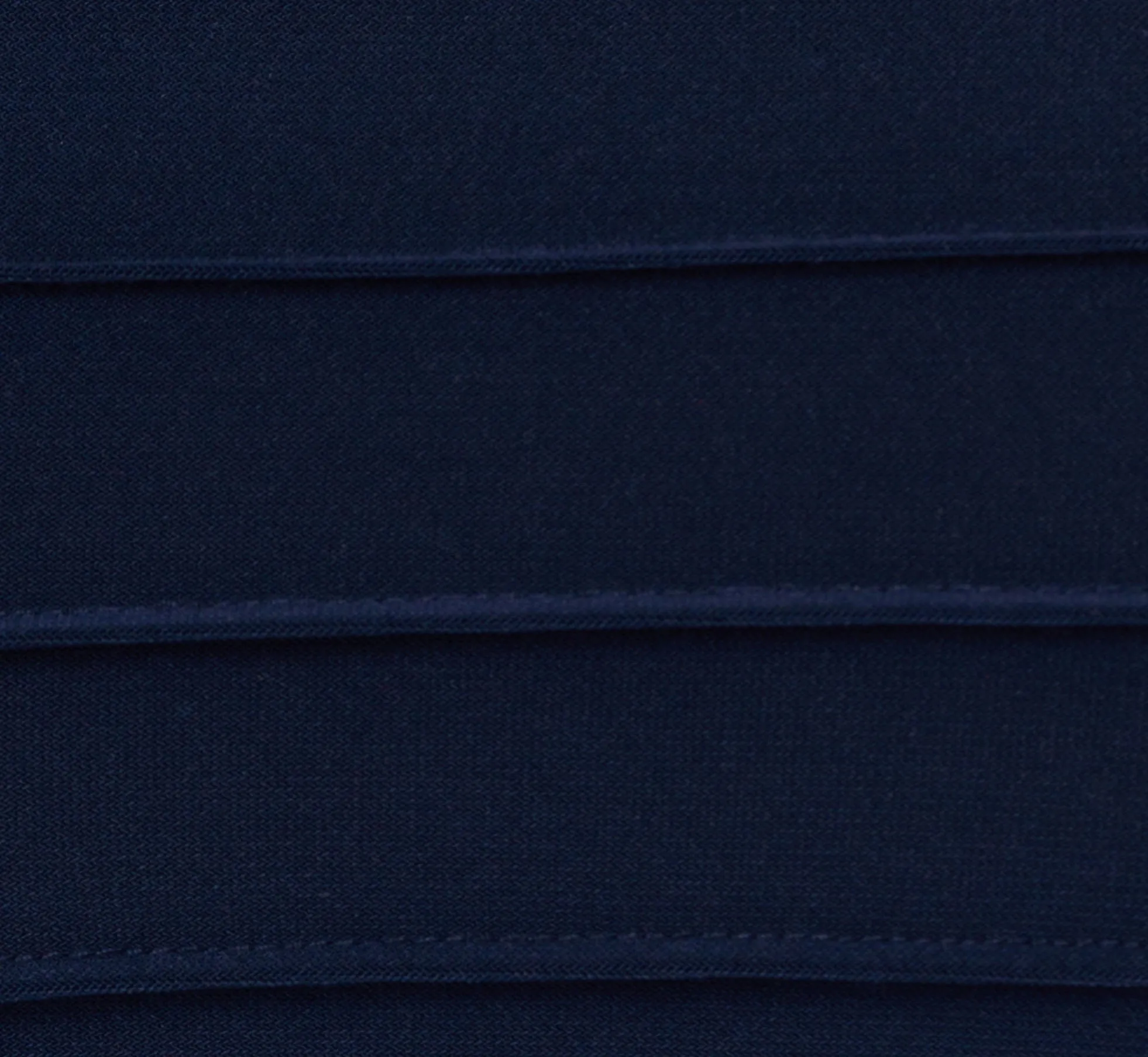 Pintuck Dress With Ruffle Short Sleeves In Midnight