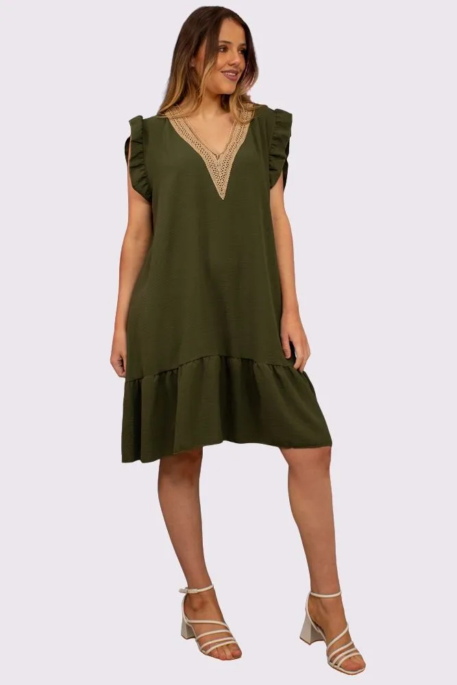 Plain Flared Hem Dress