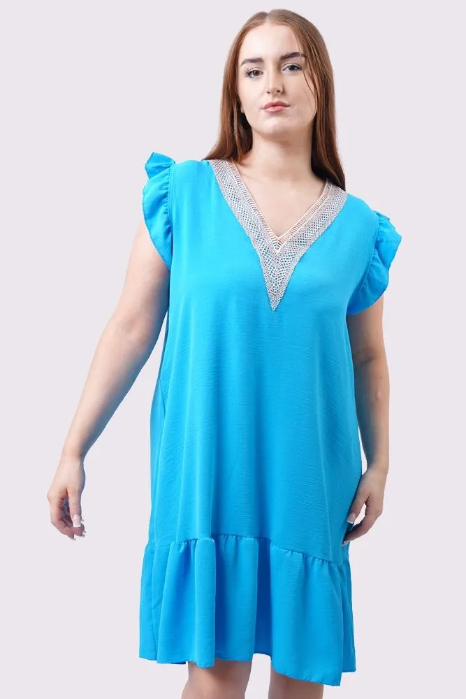 Plain Flared Hem Dress