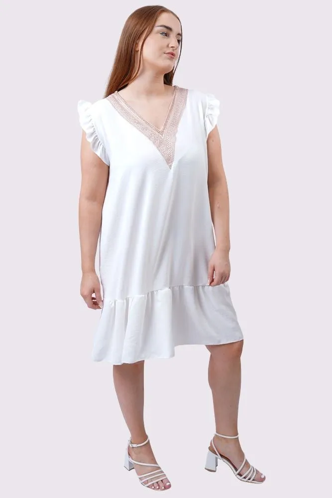 Plain Flared Hem Dress