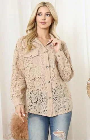 Plus Coco Lace Top