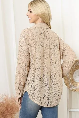 Plus Coco Lace Top