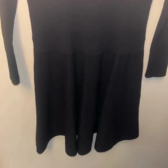 Polo Ralph Lauren dress - black knit long sleeve round neck fit and flare