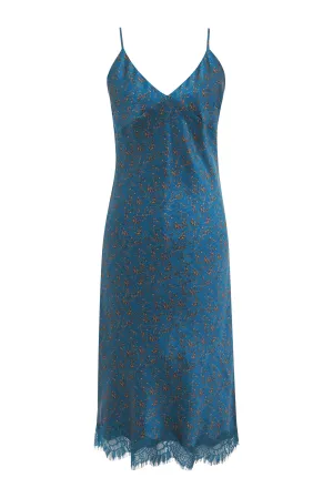 Porcelain Blue Chloe Printed Dress