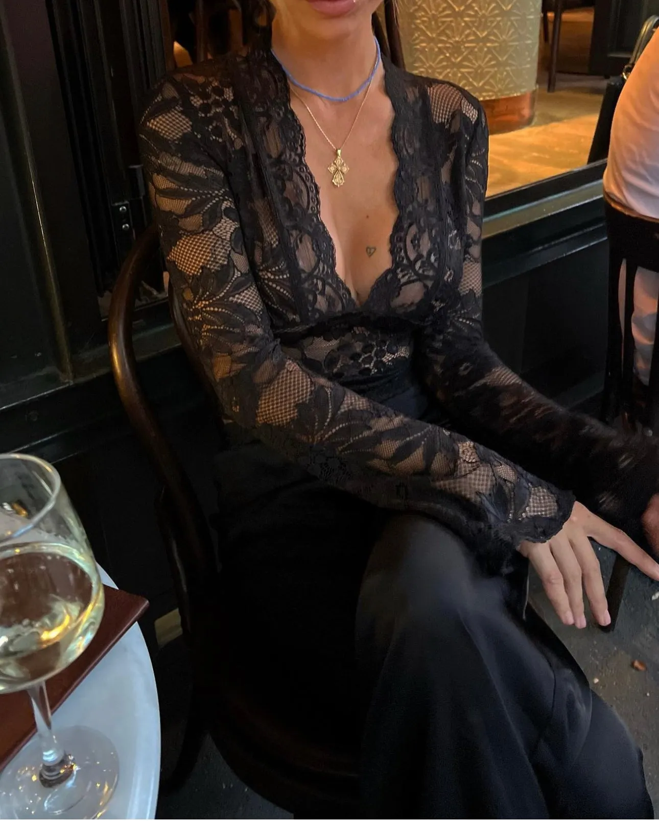 Pretty Lace Top - Black
