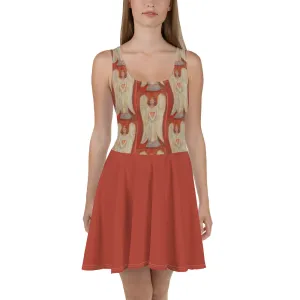 "Angel - Coral" Skater Dress