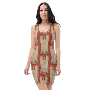 "Angel - Coral" Tank Sheath Bodycon dress