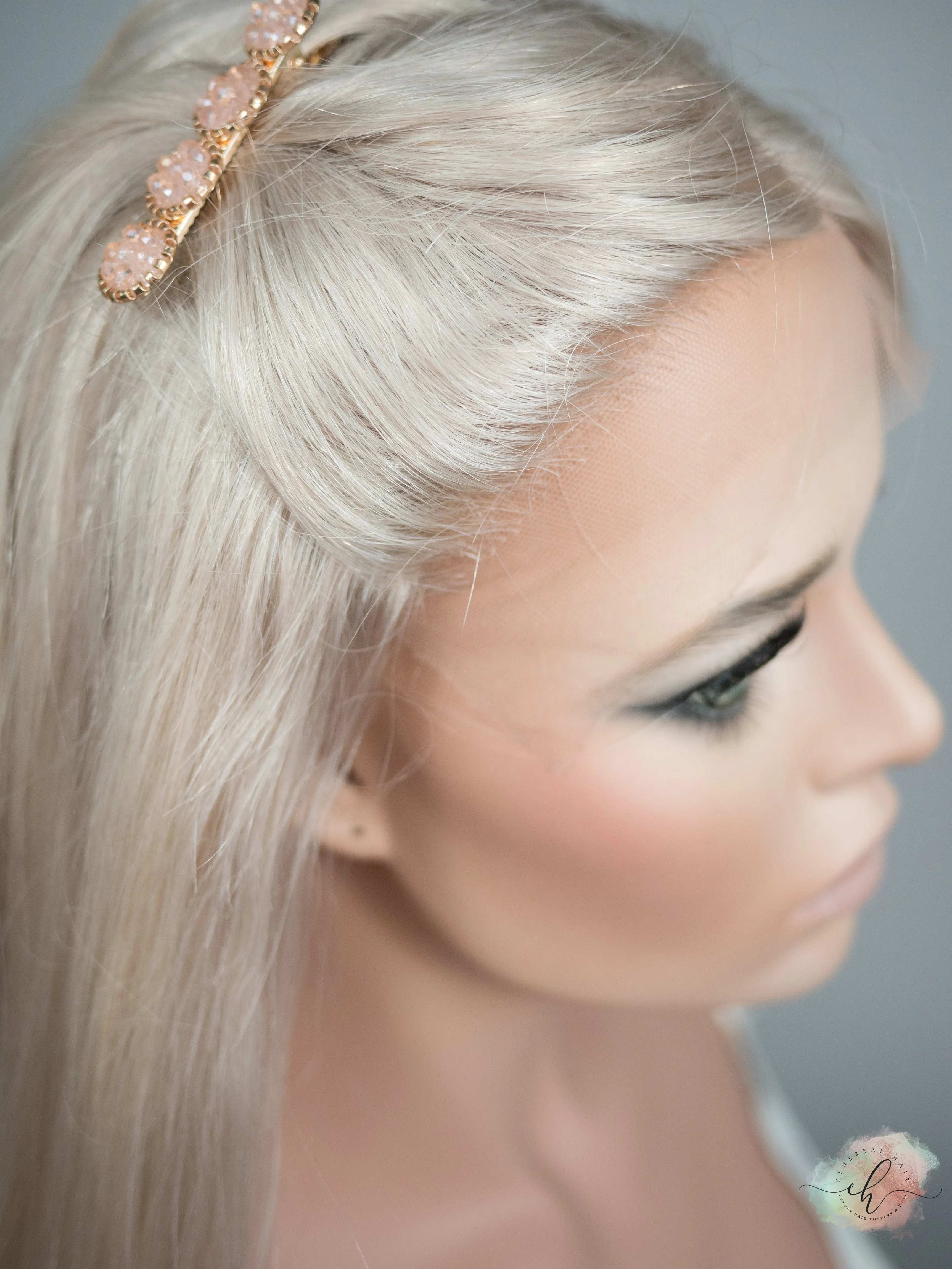 "VALENTINA" Premium Wig: Lace Top, Sz. M, 22-23"