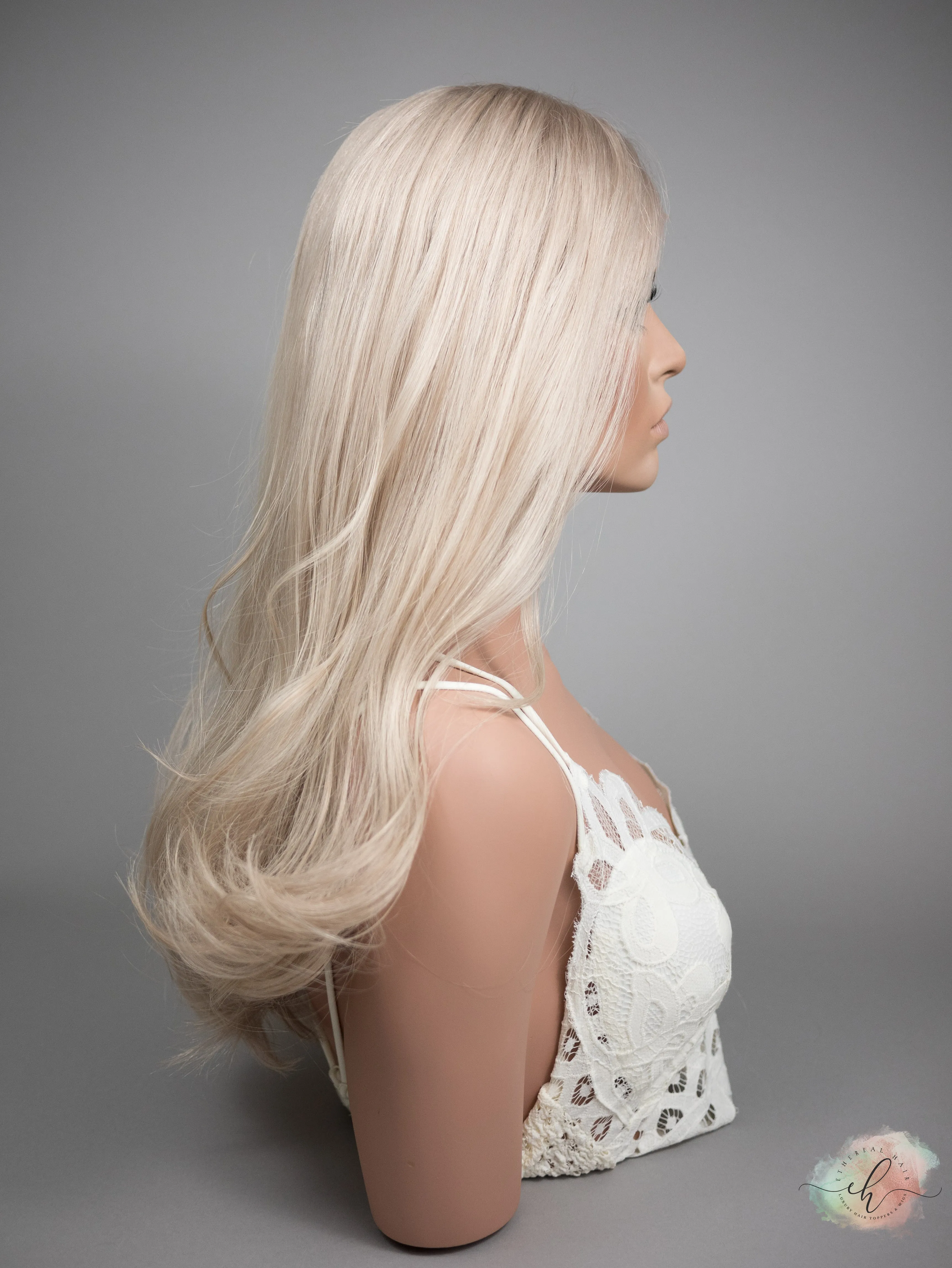 "VALENTINA" Premium Wig: Lace Top, Sz. M, 22-23"