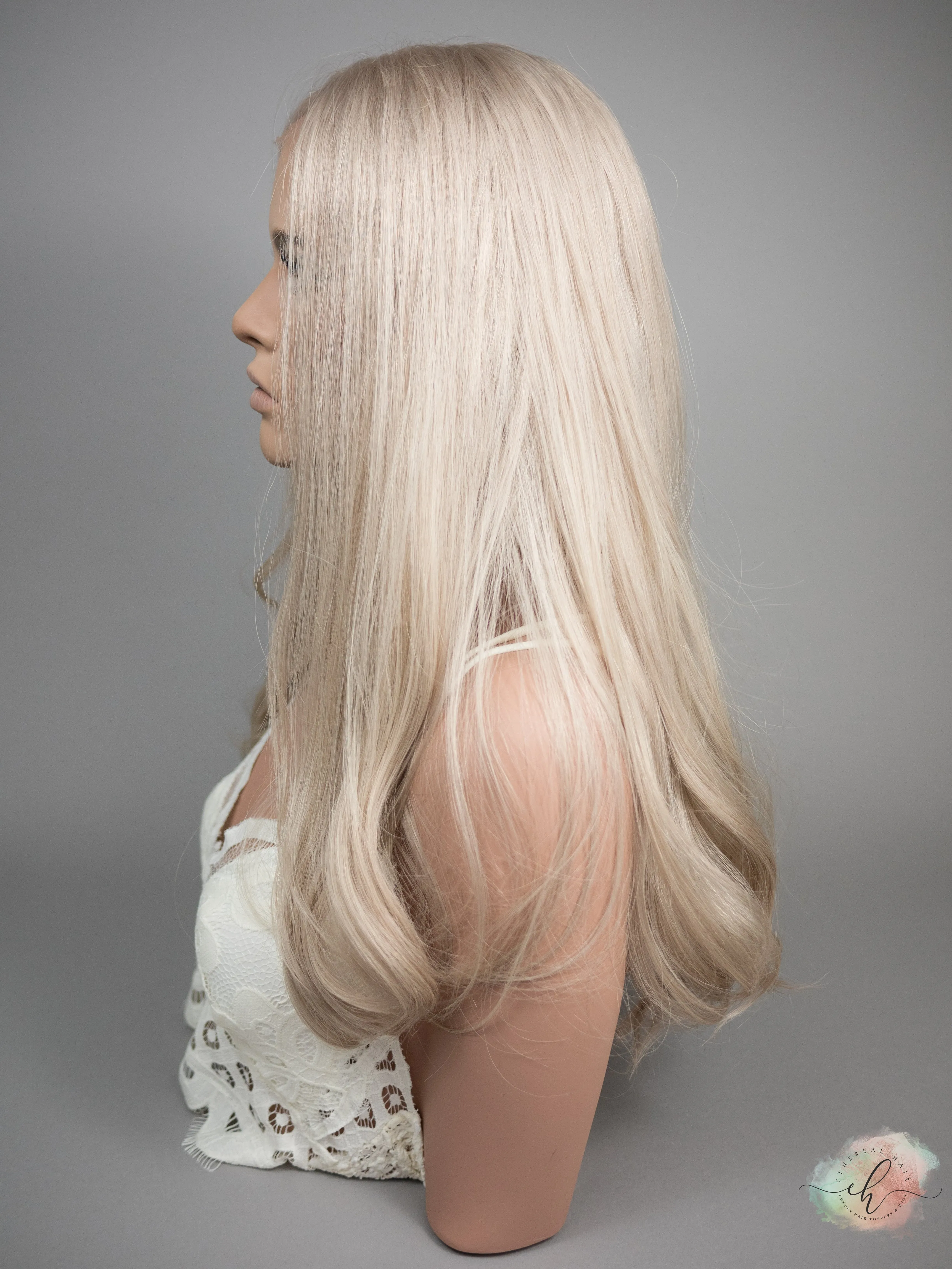 "VALENTINA" Premium Wig: Lace Top, Sz. M, 22-23"