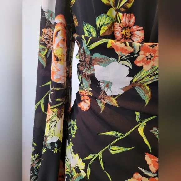 RACHEL Rachel Roy One-Shoulder Floral Gown SZ 8
