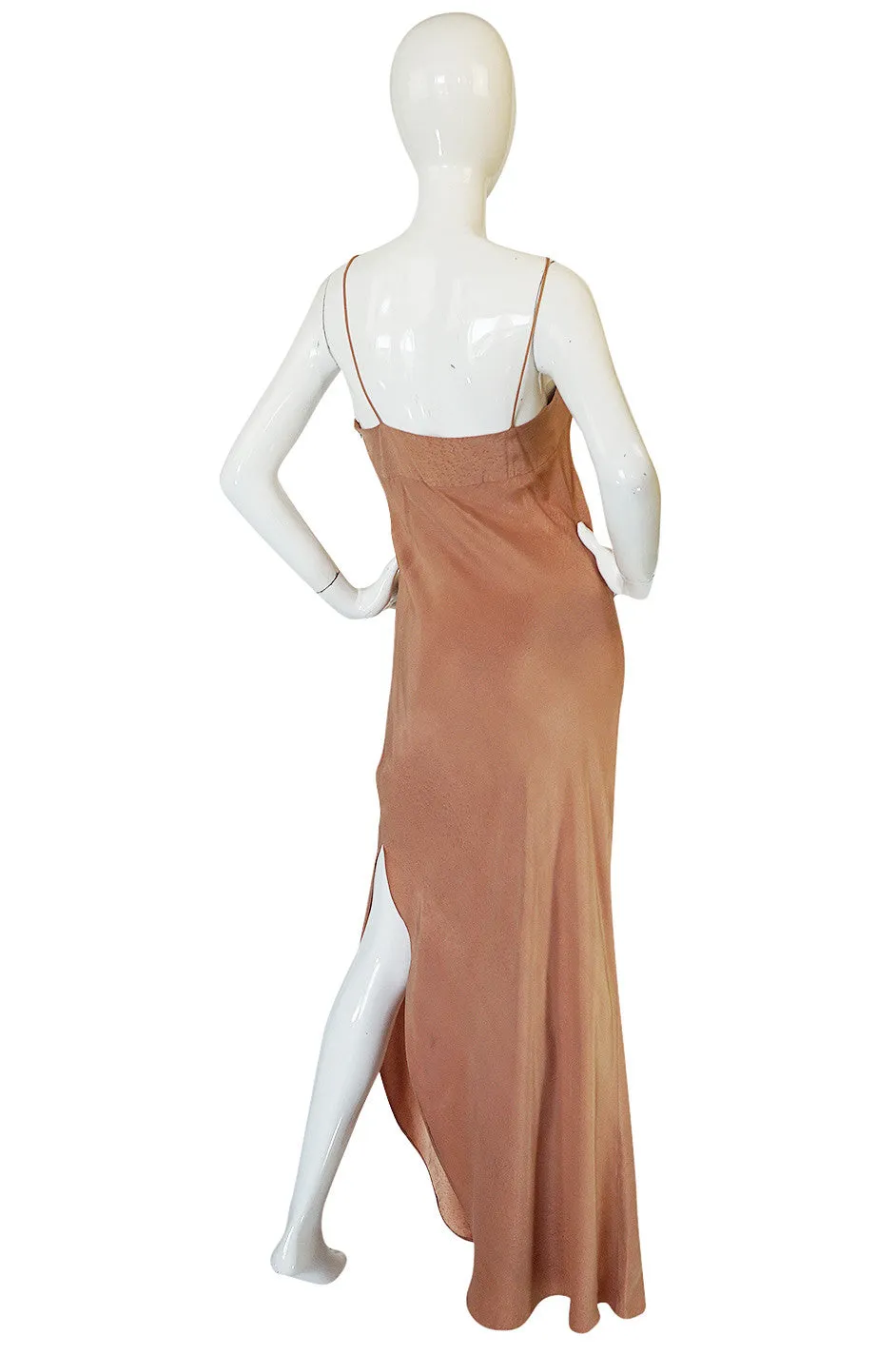 Rare 1960s Hand Painted Silk Andre Murasan Dress & Cape