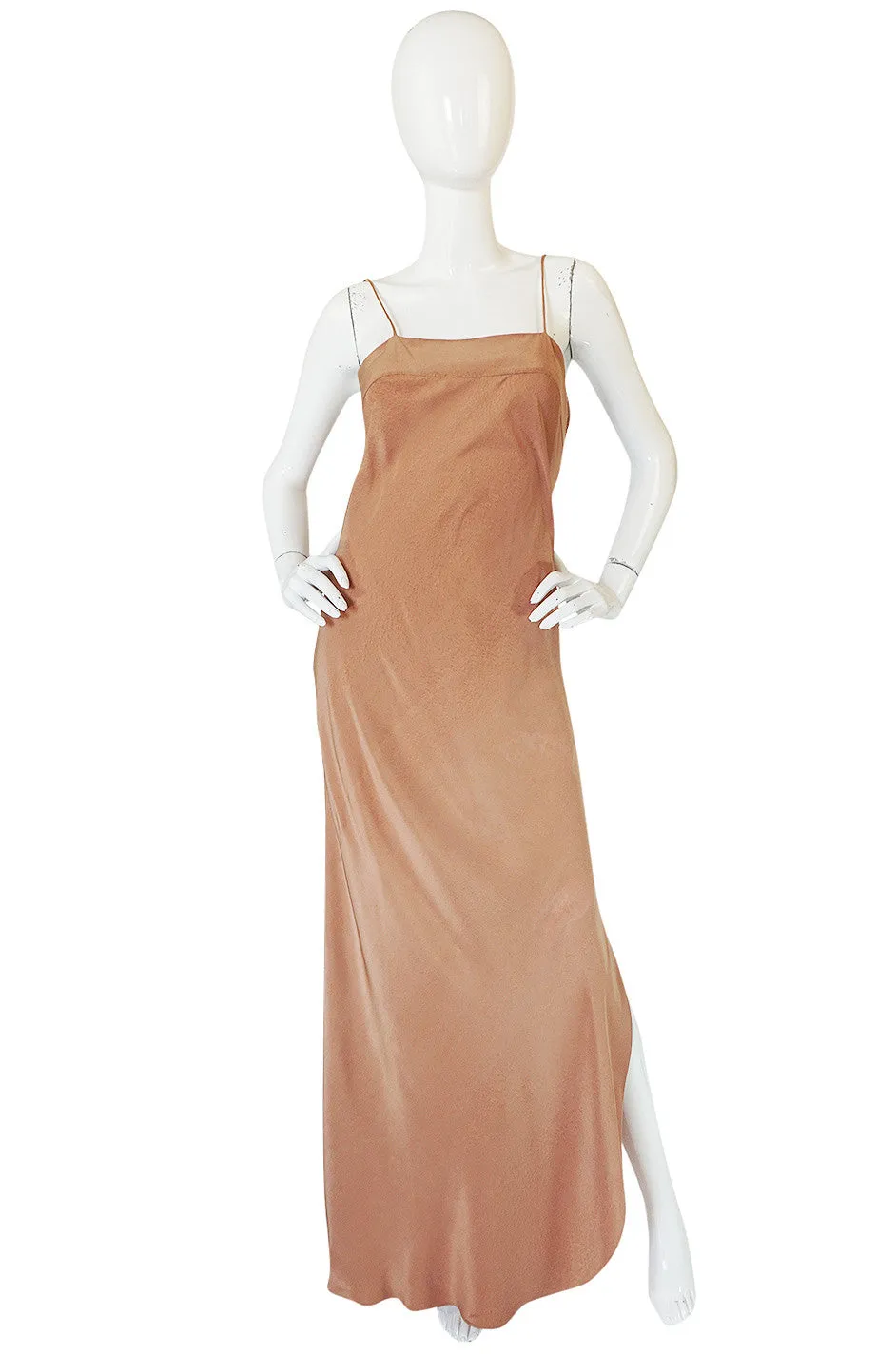 Rare 1960s Hand Painted Silk Andre Murasan Dress & Cape