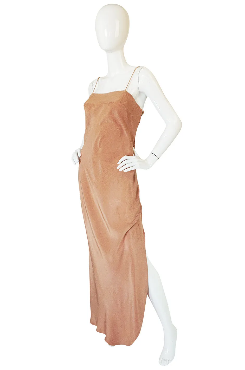 Rare 1960s Hand Painted Silk Andre Murasan Dress & Cape