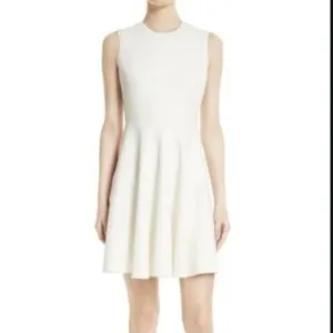 Rebecca Taylor Textured Milk Fit and Flare Dress 6