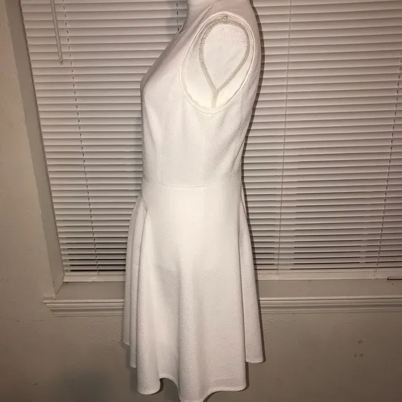 Rebecca Taylor Textured Milk Fit and Flare Dress 6