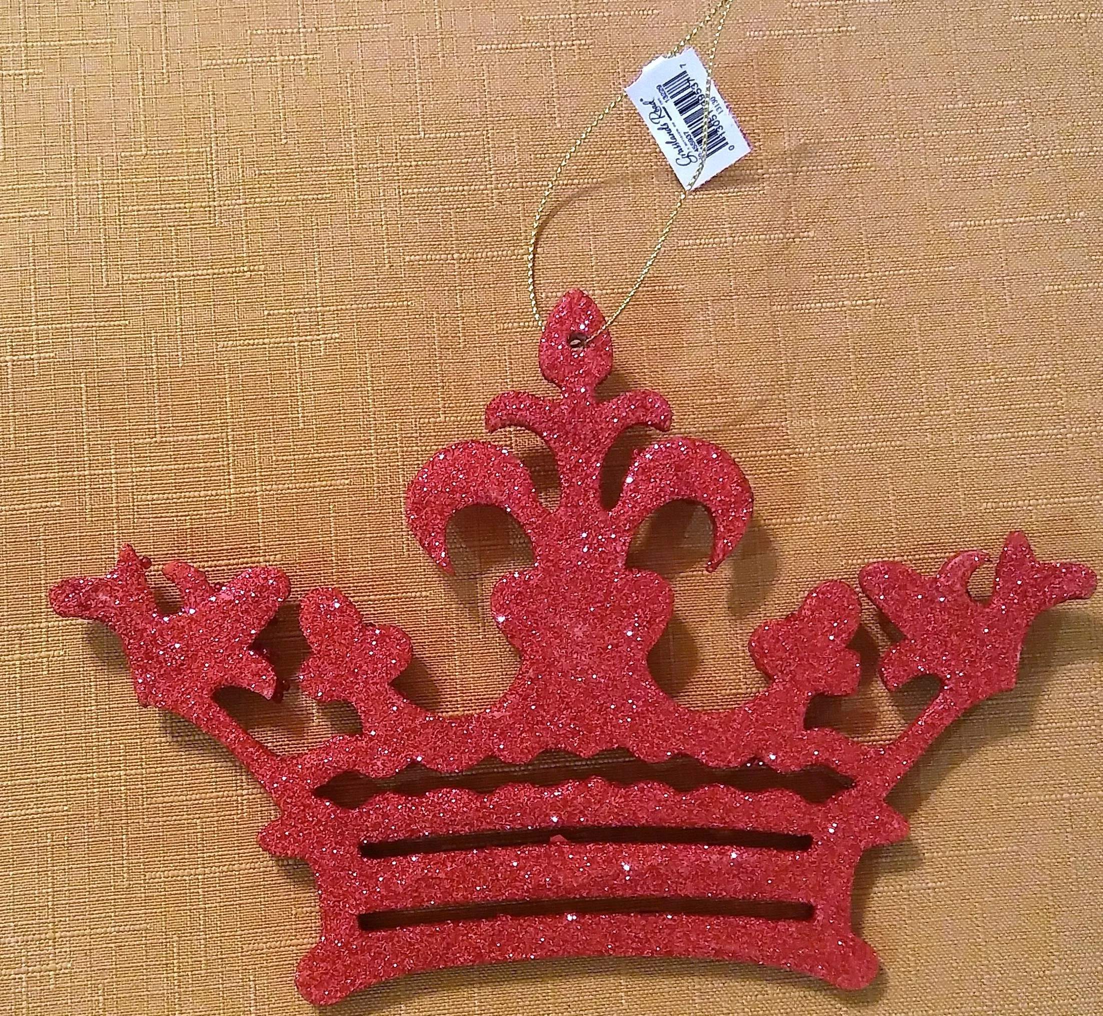 RED GLITTER CROWN