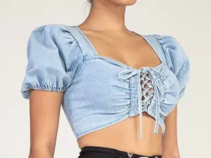 Reese denim top
