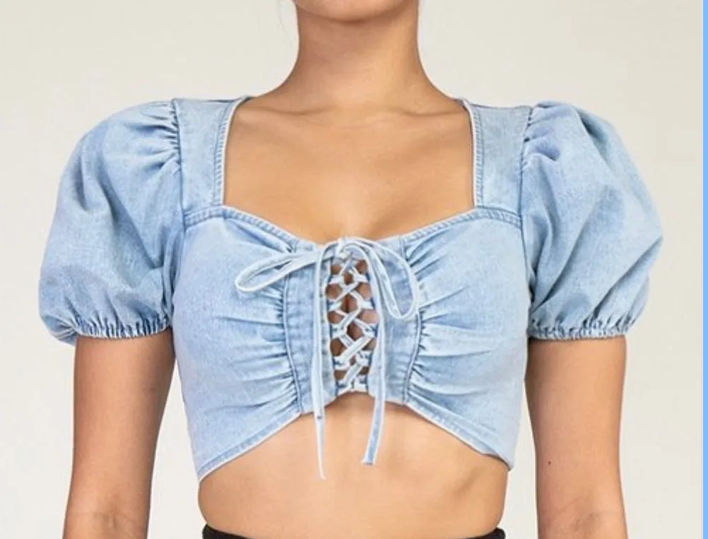 Reese denim top