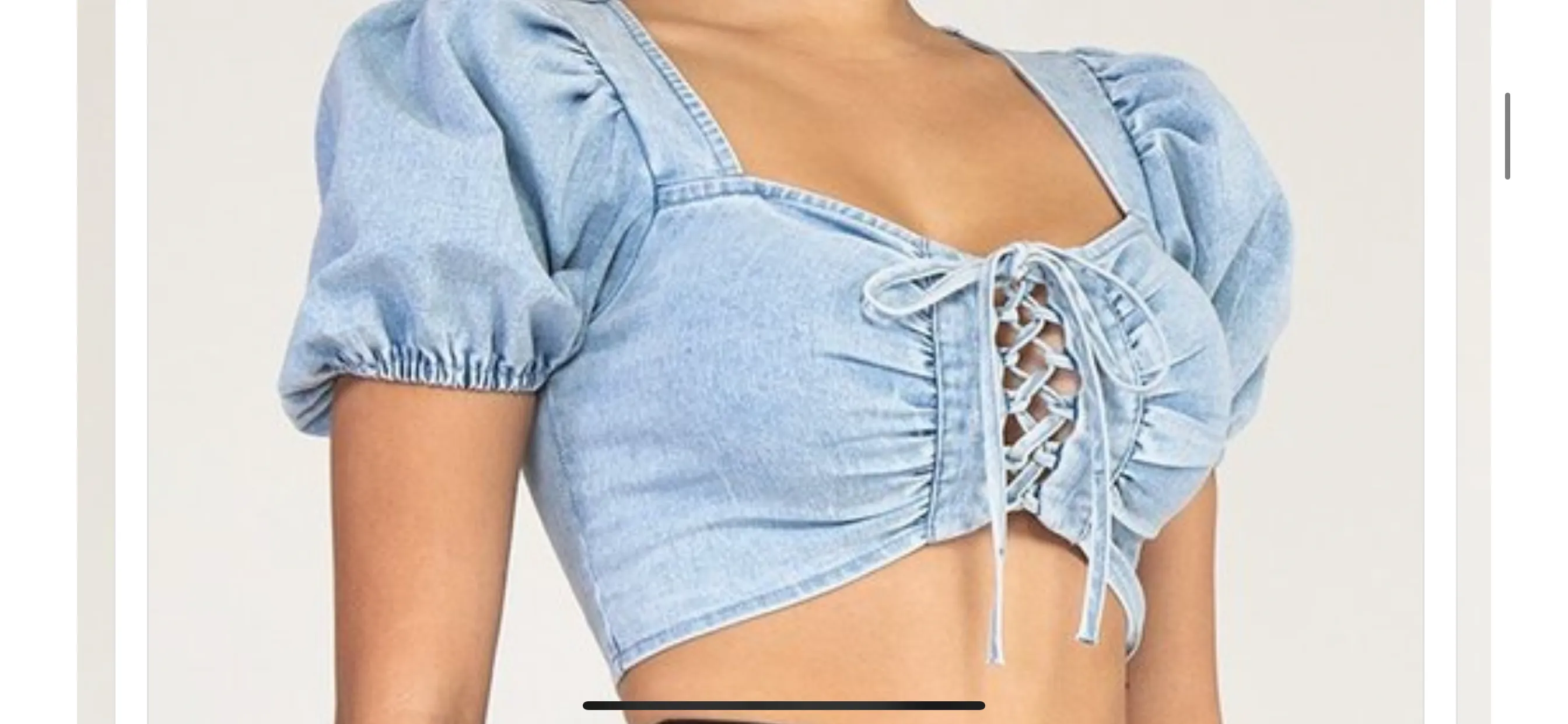 Reese denim top