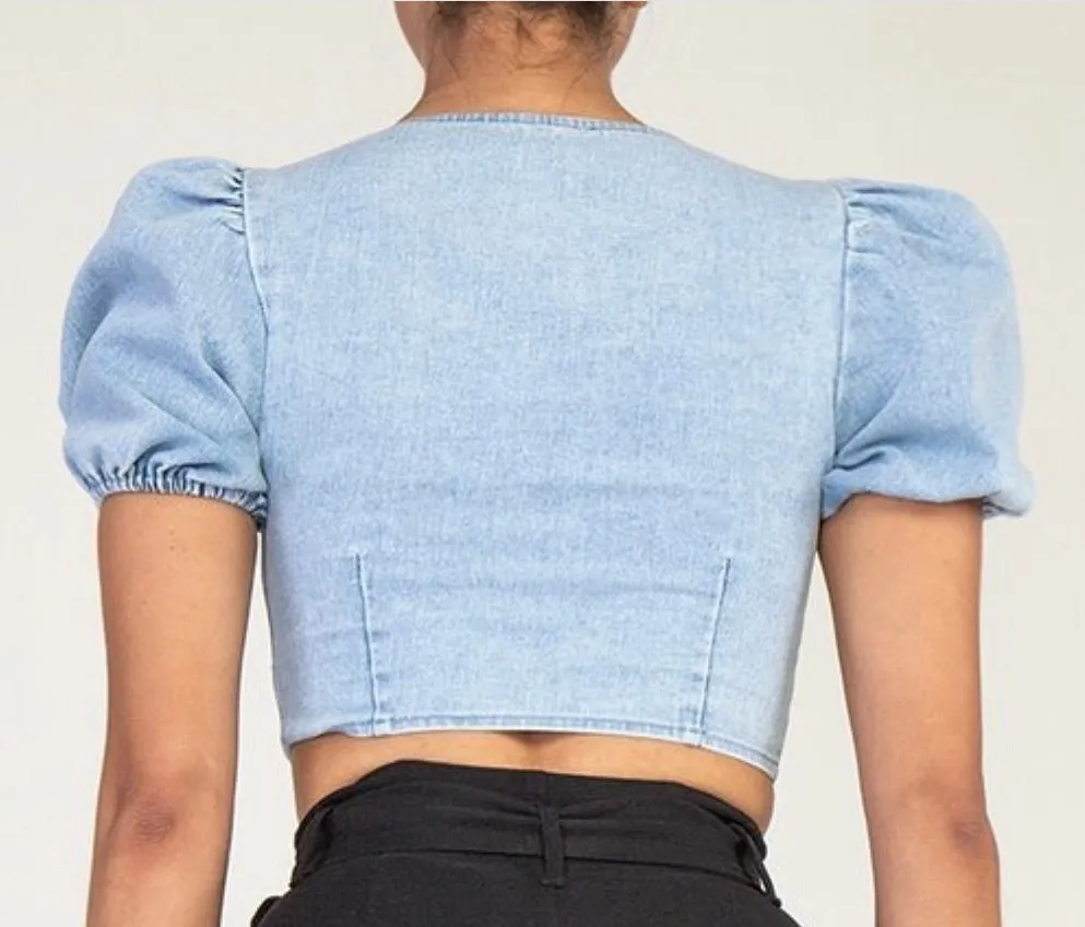 Reese denim top