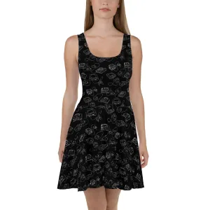 Retro Consoles All-Over Skater Dress