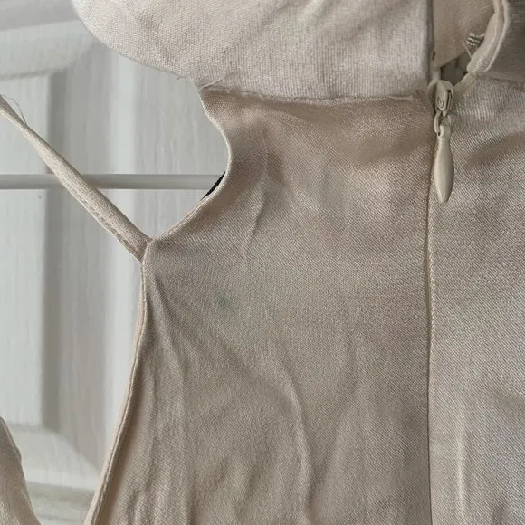 Revolve Endless Rose SATIN SLIP DRESS IN OYSTER