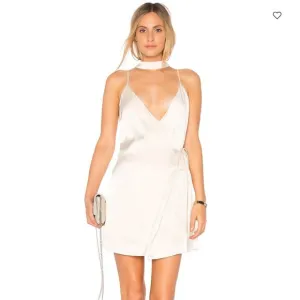 Revolve Endless Rose SATIN SLIP DRESS IN OYSTER