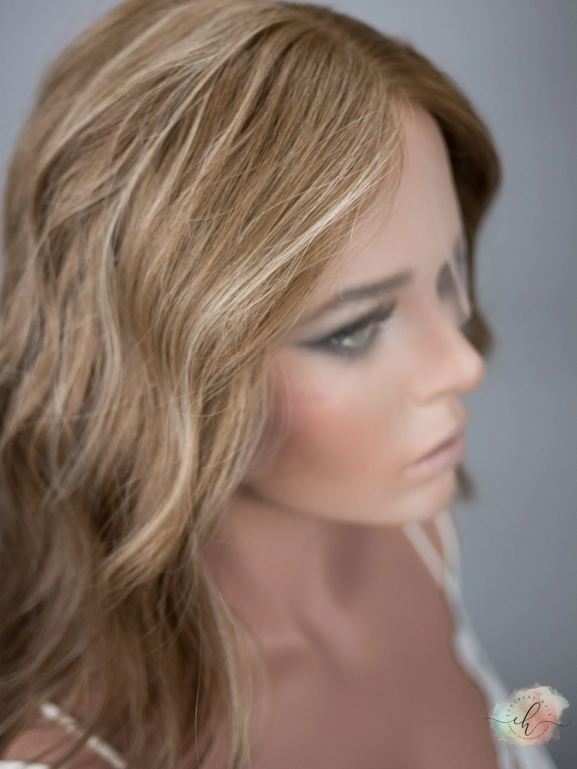 “RHEA" Premium Wig: Lace Top, Sz. M, 16" Inverted Lob