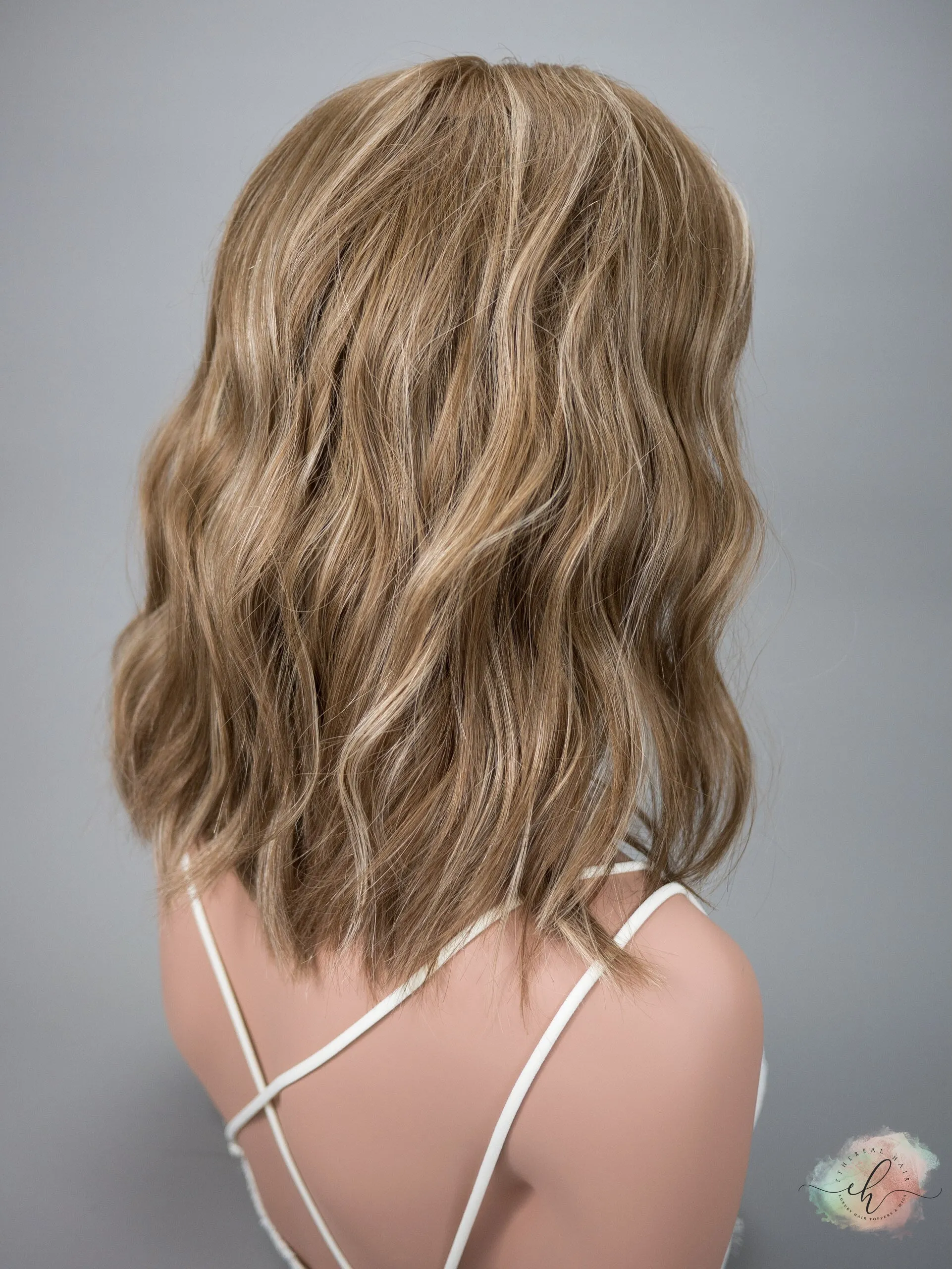 “RHEA" Premium Wig: Lace Top, Sz. M, 16" Inverted Lob