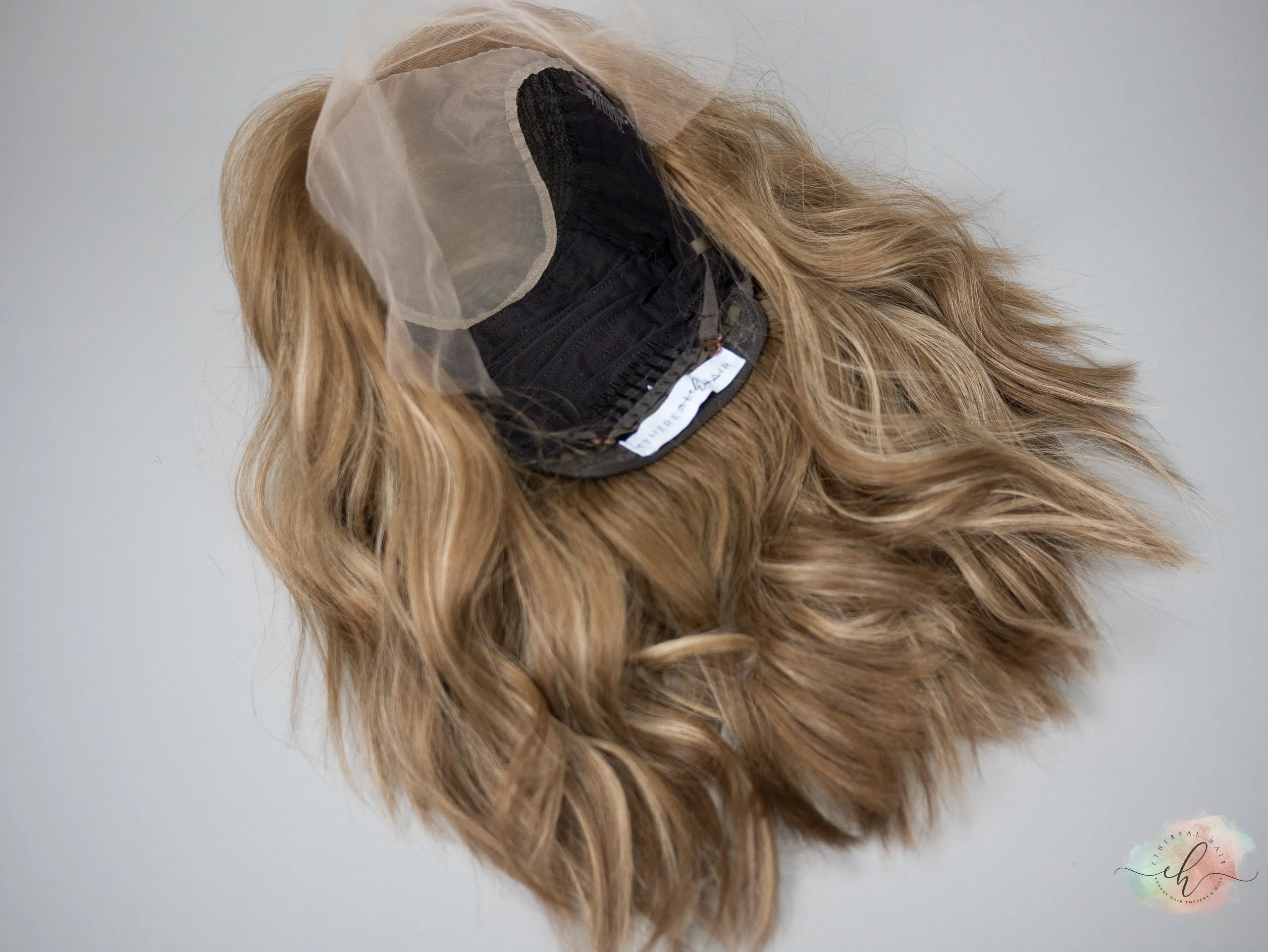 “RHEA" Premium Wig: Lace Top, Sz. M, 16" Inverted Lob