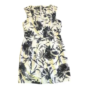 Rickie Freeman For Teri Jon Black And White Carnation Sleeveless Midi Size 12