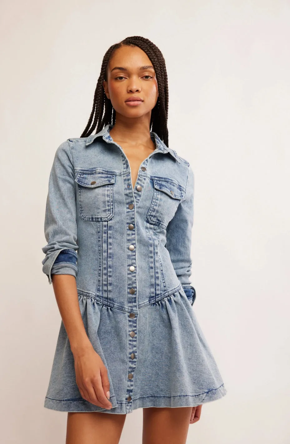 ROADHOUSE MINI DRESS-ON THE ROAD RINSE