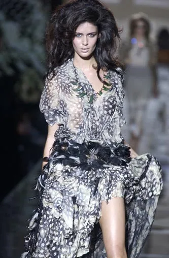 Roberto Cavalli SS 2004 Printed Dress