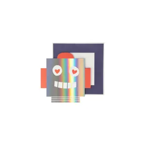 Robot Valentines Cards with Stickers