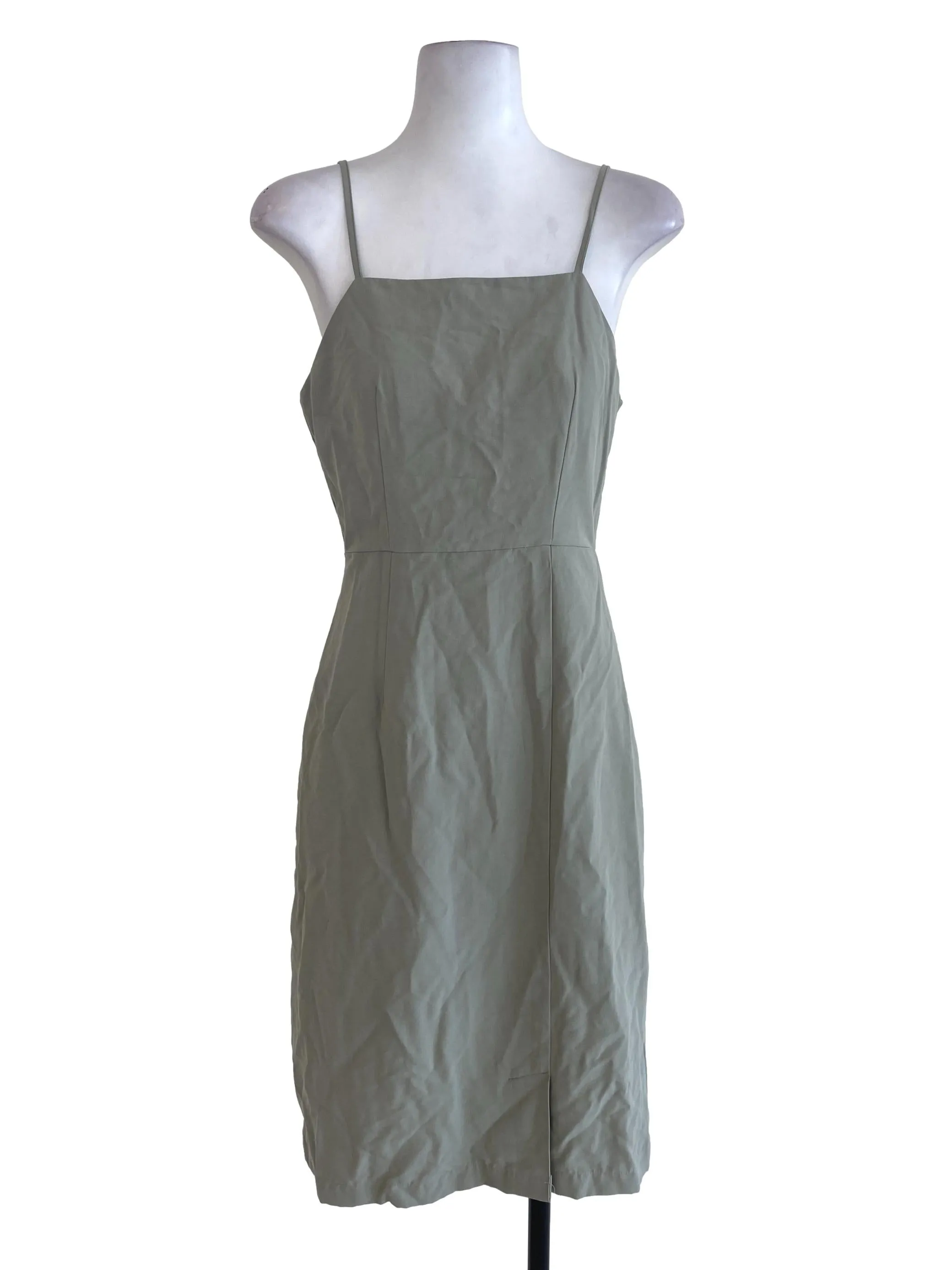 Sage Plain Sheath Dress TEM
