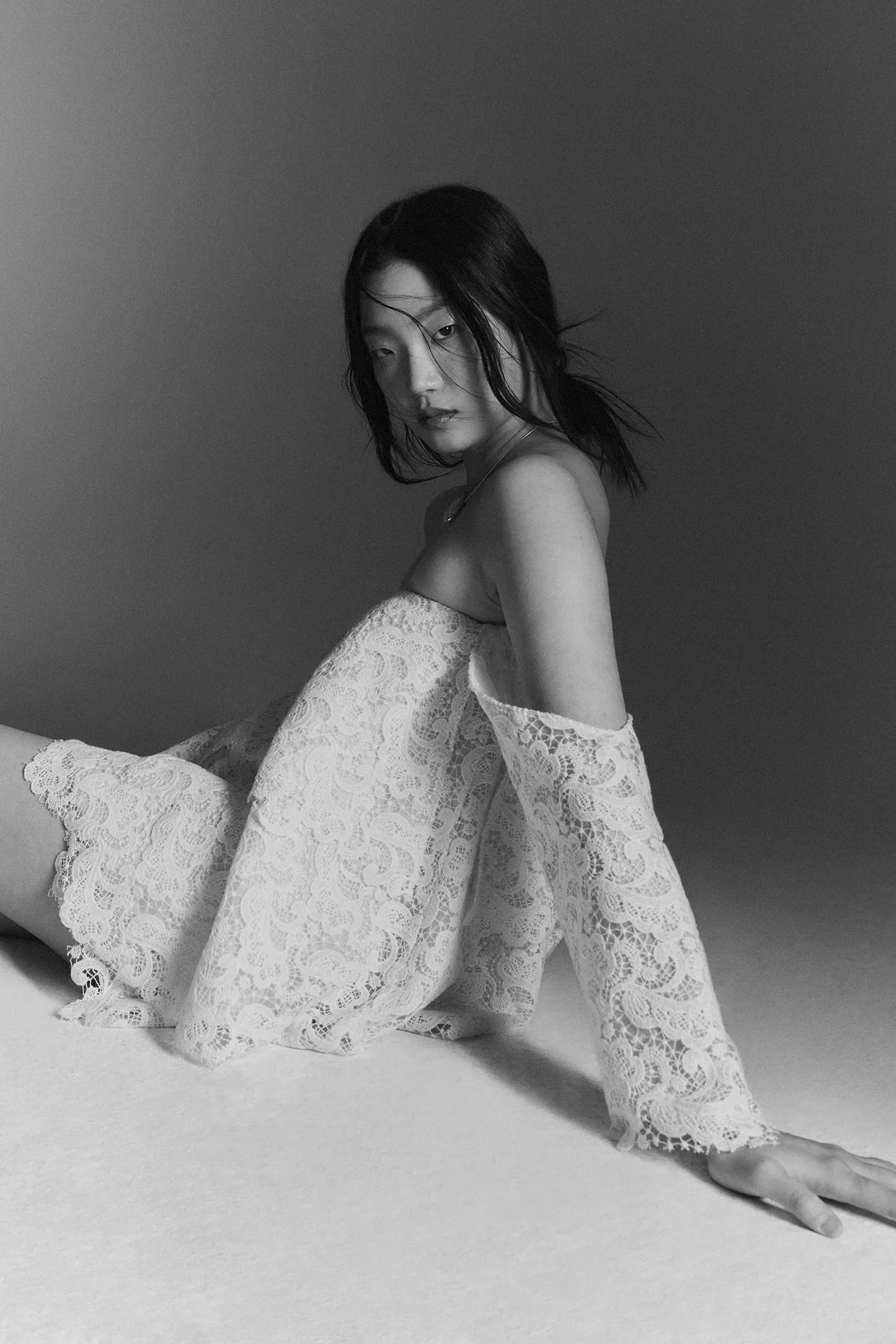 Sarah Top in Wool Lace