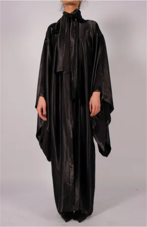 Satin Long Kimono Dress