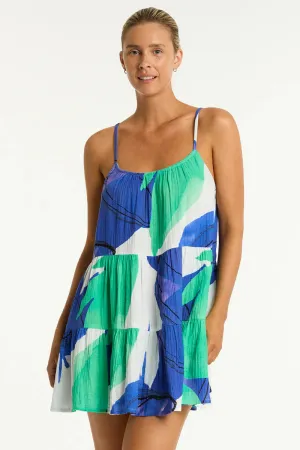 SEA LEVEL- WOMEN'S SUBLIME TIE BACK SHORT SUNDRESS
